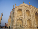Low Angle View of Taj Mahal at Dawn