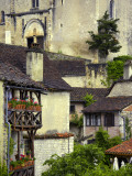 Buy Old Houses with Wooden Balconies and Tiled Roofs at AllPosters.com
