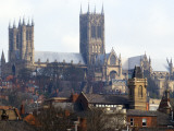 Buy Lincoln Cathedral over Rooftops at AllPosters.com