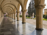 Colonnaded Marble Walkway at Joseph Stalin Museum