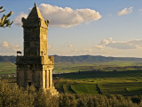 Libyo-Punic Mausoleum with Kalled Valley, Wheat Fields and Olive Groves in Background
