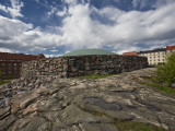 Dome of Temppeliaukio Underground Church Prodruding from Surrounding Bedrock