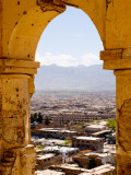 Buy Archway of Old Tomb with City in Background at AllPosters.com
