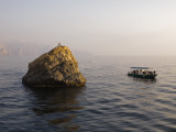 Dive Boat Moored Beside Octopus Rock