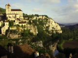 Buy St Cirq Lapopie High on Cliff Overlooking the Lot River at AllPosters.com