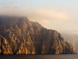 Mist Covers Jagged Peaks