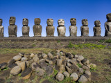 Buy Moai Statues at Ahu Tongariki at AllPosters.com