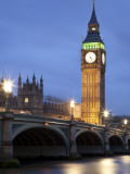 Buy Westminster Parliament across River Themes at Dusk at AllPosters.com