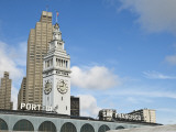 Port of San Francisco Sign and Ferry Building Clock Tower