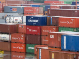 Detail of Port's Container Yard Photographic Print