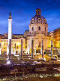 Trajan's Column and Church in the Imperial Forums