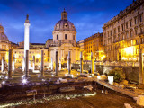 Trajan's Column and Church in the Imperial Forums