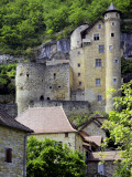 Buy Castle of Laroque-Toirac on Steep Cliff Face at AllPosters.com