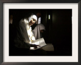 Kashmiri Muslim Girls Read the Holy Quran at Jamia Masjid in Downtown Area of Srinagar, India