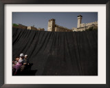 Jewish Woman with Her Children Outside the Tomb of the Patriarchs During Passover Celebrations