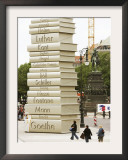 Visitors Look at a Sculpture Erected by the Initiative "Germany - Land of Ideas"