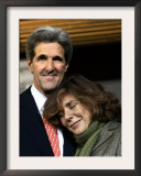 Sen. John Kerry Embraces His Wife Teresa Heinz Kerry after Delivering His Concession Speech