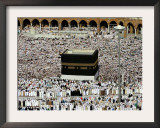 Muslim Pilgrims Performing the Hajj, at the Afternoon Prayers Inside the Grand Mosque, Mecca