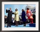 President Barack Obama Takes the Oath of Office with Wife Michelle and Daughters, Sasha and Malia