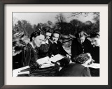 A Group of Polish Women at the Marie Curie School for Girls Study English with Their Teacher