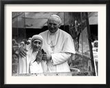 Pope John Paul II Holds His Arm Around Mother Teresa