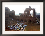 Muslims Offer Eid Prayers at the Ruins of Jami Mosque, Which was Built in 1345 AD