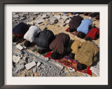 Palestinians Pray in Rubble of Mosque Destroyed in Israeli Military Offensive, Northern Gaza Strip