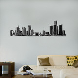 Buy Detroit Skyline Cut-Out 25x79 at AllPosters.com