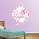 Pink Yankees Logo  