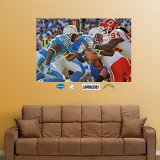 Chargers-Chiefs Line of Scrimmage Mural