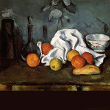 Buy Still Life with Vessels, Fruit, and Tablecloth at AllPosters.com