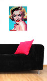 Buy Martin Kreloff Rectangle Marilyn with Blue Background at AllPosters.com