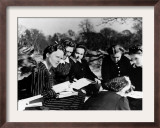 A Group of Polish Women at the Marie Curie School for Girls Study English with Their Teacher