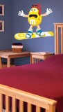 Buy Yellow M&M Snowboarder at AllPosters.com