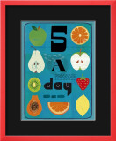 Five a Day Gerahmter Kunstdruck
