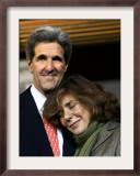 Sen. John Kerry Embraces His Wife Teresa Heinz Kerry after Delivering His Concession Speech