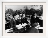 A Group of Polish Women at the Marie Curie School for Girls Study English with Their Teacher