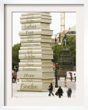 Visitors Look at a Sculpture Erected by the Initiative "Germany - Land of Ideas"