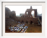 Muslims Offer Eid Prayers at the Ruins of Jami Mosque, Which was Built in 1345 AD