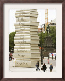 Visitors Look at a Sculpture Erected by the Initiative "Germany - Land of Ideas"