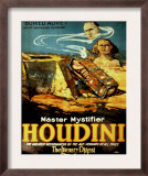 Poster Promoting Harry Houdini, Evoking Mystical Past of Ancient Egypt, 1925