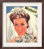 Woman, Wedding Weddings Marriages Bride Brides Magazine, UK, 1942