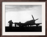 World War II, a British Fighter Pilot Running Toward His Plane During the Battle of Britain, 1940