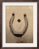 Buy Lucky Horse Shoe on Dusty Rose Metallic IV at AllPosters.com