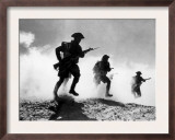 World War II, British Troops Advancing During the Battle of El Alamein, 1942