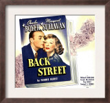 Back Street, Charles Boyer, Margaret Sullavan on Jumbo Window Card, 1941