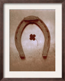 Buy Lucky Horse Shoe on Dusty Rose Metallic I at AllPosters.com