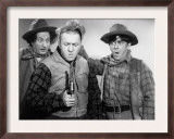 The Three Stooges in Western Garb for One of their Columbia Shorts, 1940s