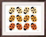 Orange Lady Bug Family