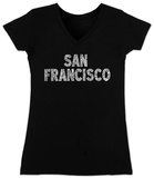 Buy Juniors: V-Neck- San Francisco Neighborhoods at AllPosters.com